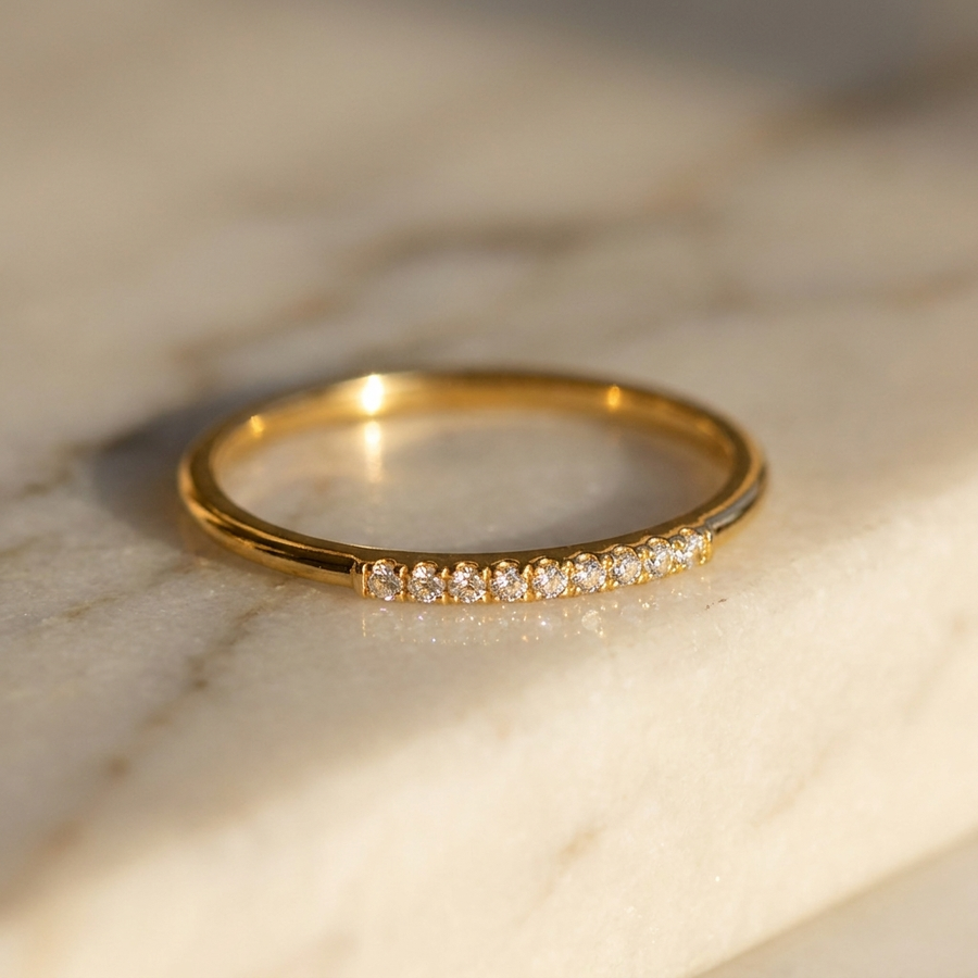 Reef pave ring