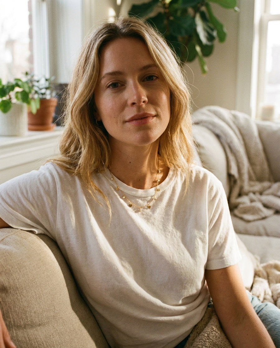 Romy heart charm necklace