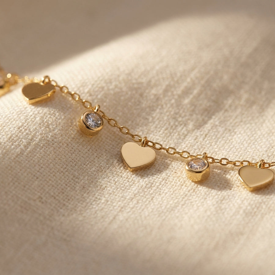 Romy heart charm necklace